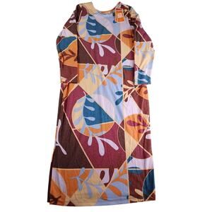 Latino Heritage Month Dress Womens XXL Multicolor Bodycon Geo Print Target NWT